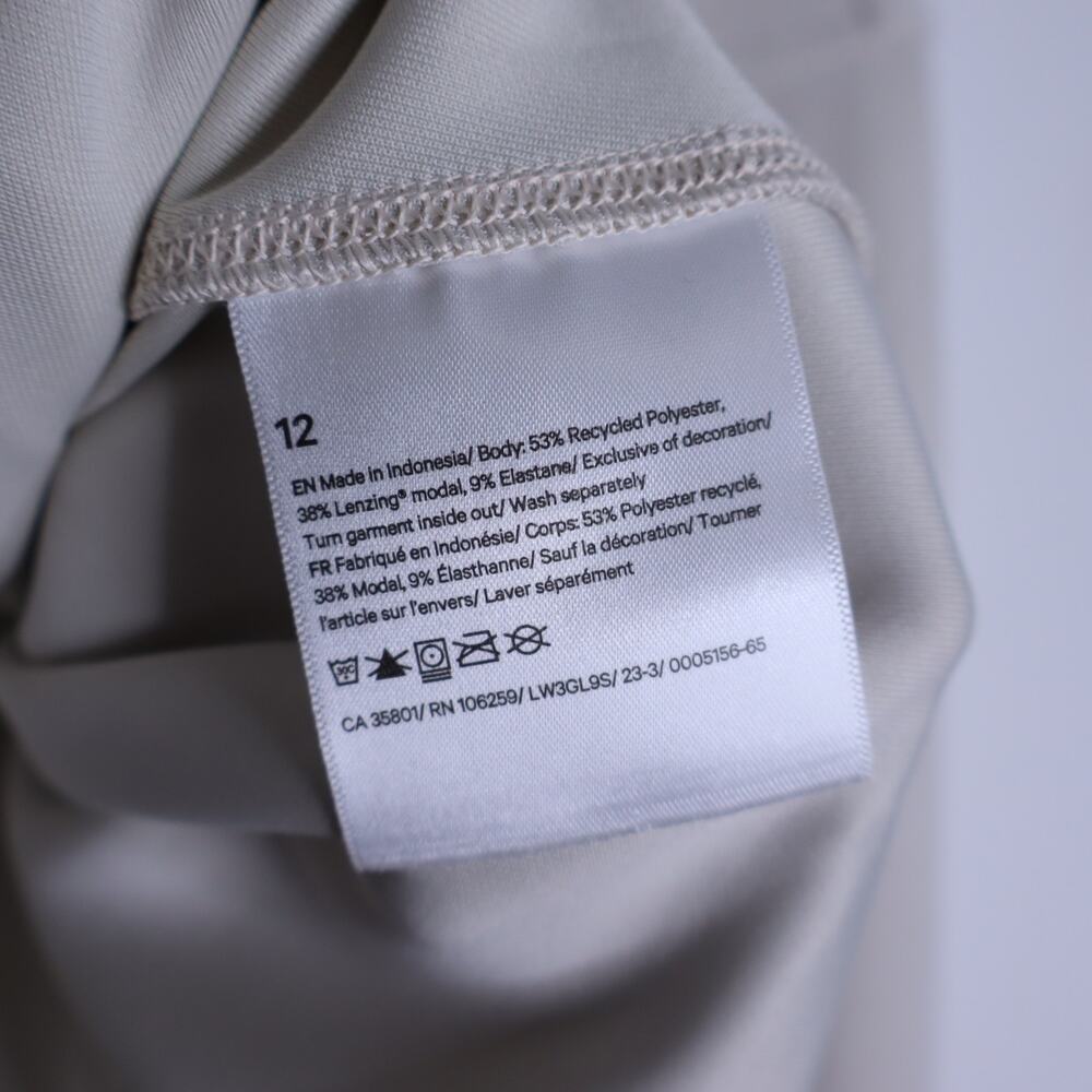 LULULEMON Perfectly Oversized Cropped Crew Sweatshirt Mojave Tan Women's 12 - Picture 8 of 8
